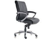 Modeern Leather Medium Back Chair