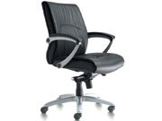 Modeern Leather Medium Back Chair